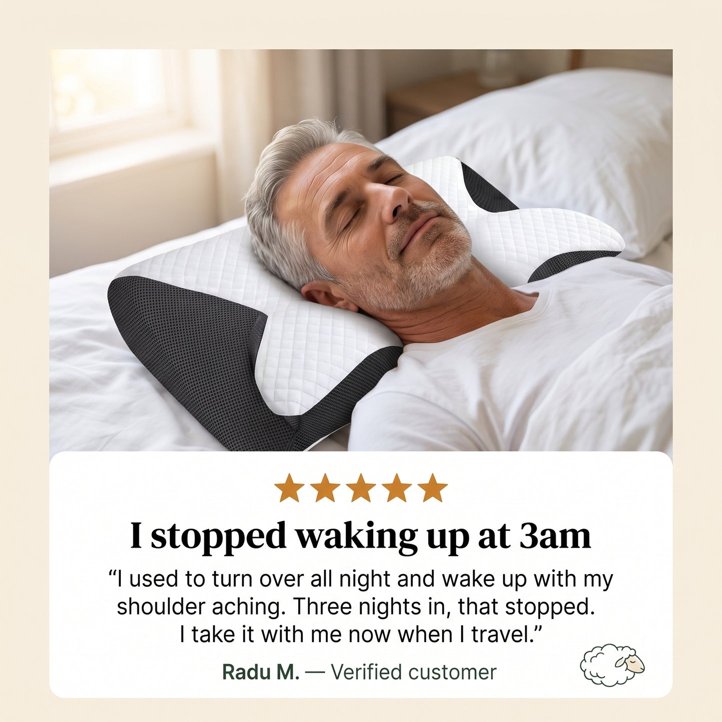 Pufosa Ergonomic Cervical Pillow