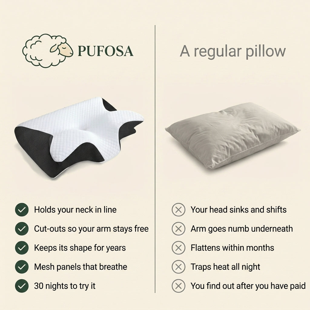 Pufosa Ergonomic Cervical Pillow