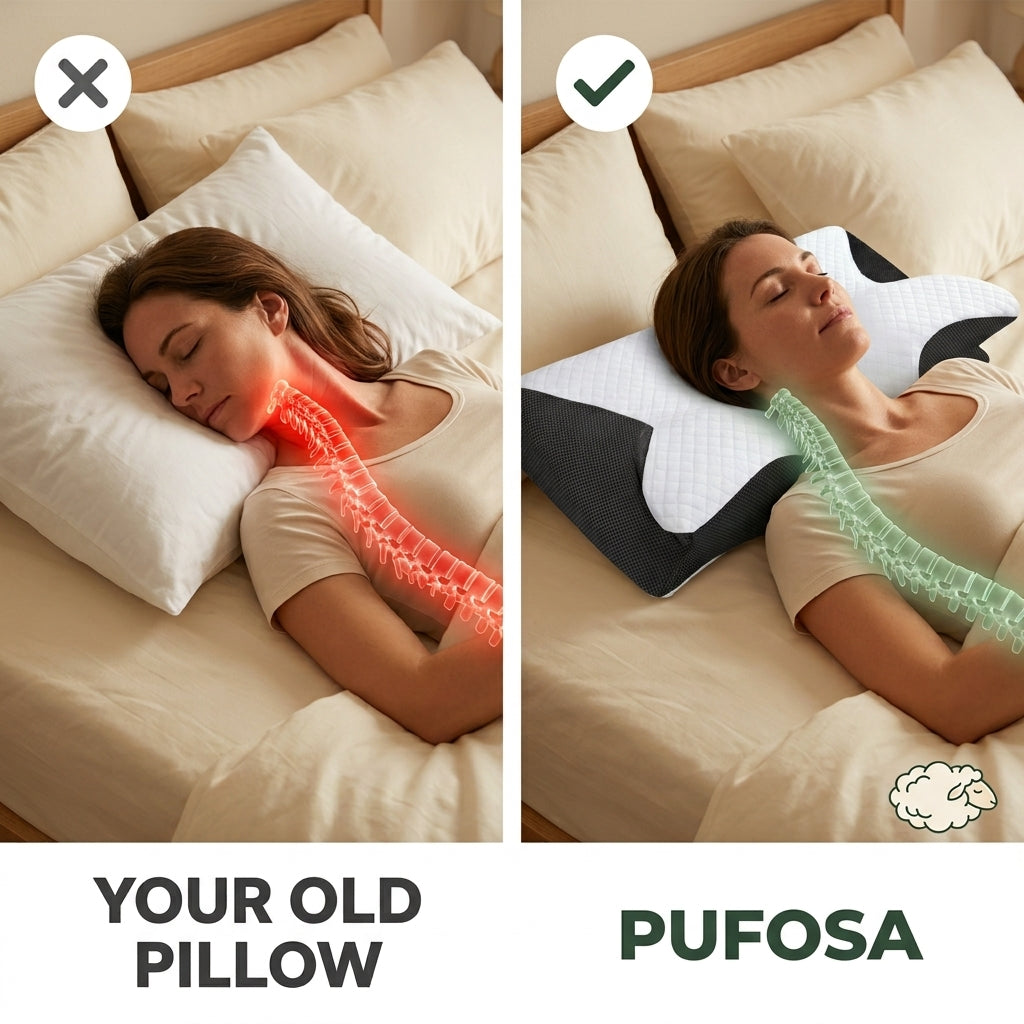 Pufosa Ergonomic Cervical Pillow