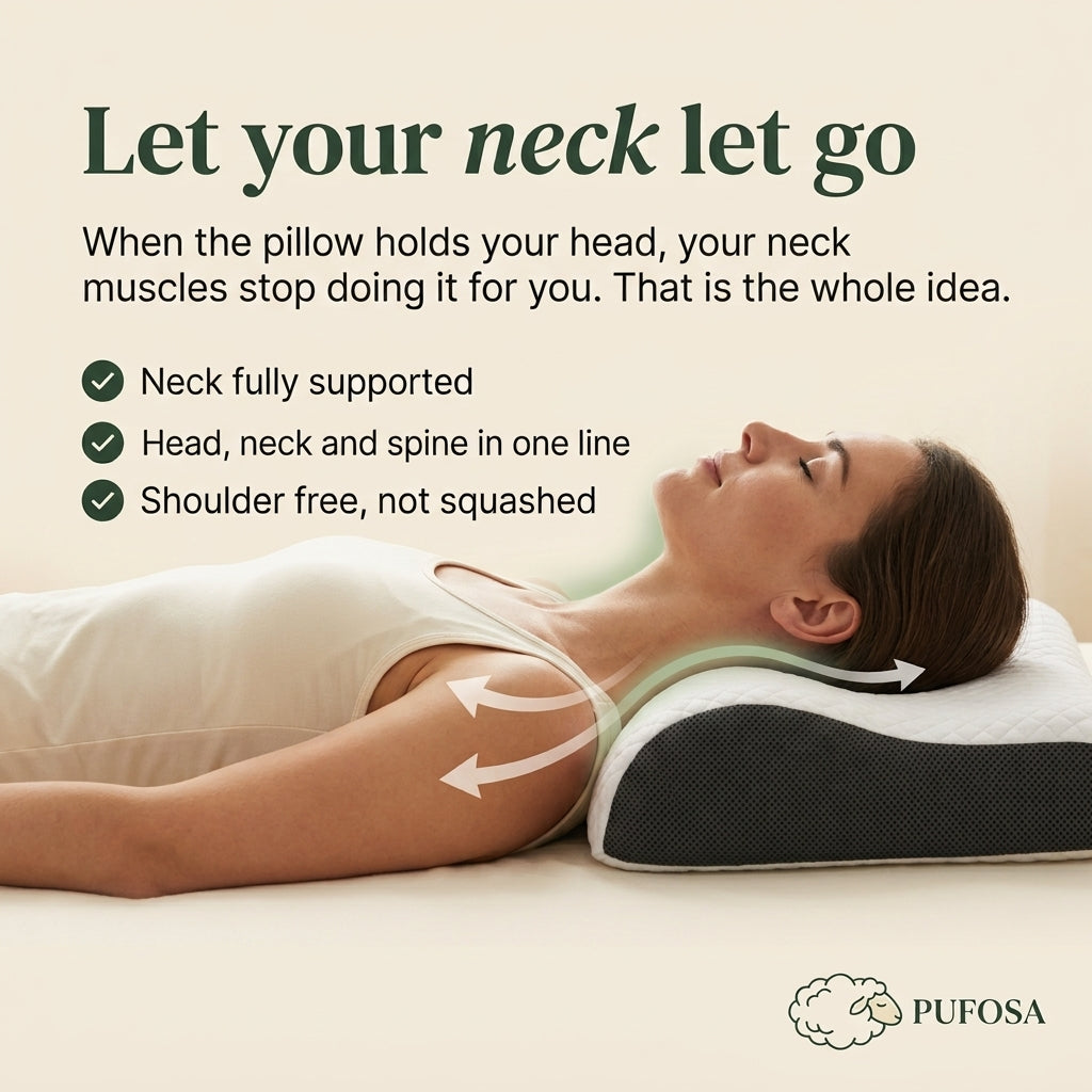 Pufosa Ergonomic Cervical Pillow
